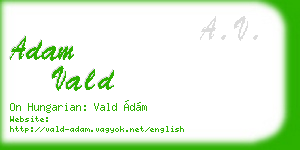 adam vald business card